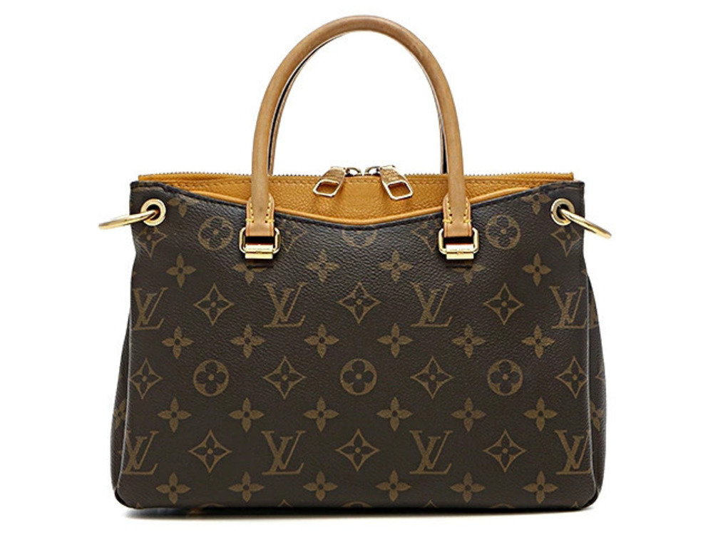 LOUIS VUITTON Pallas Handbag Monogram Saffron